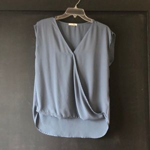 Blue work blouse